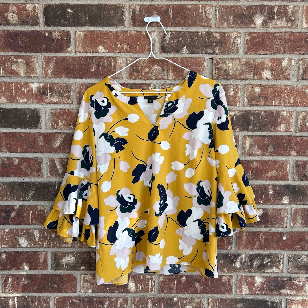 Floral Yellow Top
